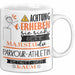 Parkour-Athletin Tasse Geschenk Lustiger Spruch Bitte Erheben Sie Sich Seine Majestät Die Parkour-Athletin Betritt Den Raum Weiß Trendation
