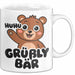 Sarkastischer Bär Tasse Geschenk Lustige Geschenkidee Spruch Grüßly Bär Weiß Trendation