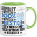 Synchronschwimmerin Geschenk Lustiger Spruch für Synchronschwimmerin Geschenkidee Bester Synchronschwimmerin Der Welt Grün Trendation