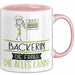 Bäckerin Geschenk Tasse Becher Die Frau Die Allen Kann Geschenkidee für eine Bäckerin Lustig Rosa Trendation