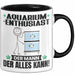 Aquarium-Enthusiast Tasse Geschenk für Aquarium-Enthusiast Der Mann Der Alles Kann Geschenkidee zum Geburtstag Schwarz Trendation
