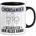 Chorsänger Tasse Geschenk für Chorsänger Der Mann Der Alles Kann Geschenkidee zum Geburtstag Schwarz Trendation