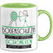 Bogenschützin Weil Es Keinen Schöneren Beruf Gibt Tasse Geschenk für Eine Bogenschützin Lustig Grün Trendation