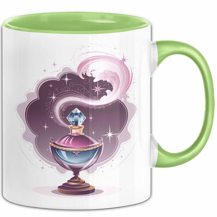 Parfüm Liebhaber Tasse Geschenkidee für Duft Fan Grün Trendation