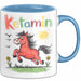 Ketamin Einhorn Tasse Geschenk Lustige Geschenkidee Spruch Ketamin Blau Trendation