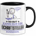 Schriftsteller Geschenk Tasse So Gut Kann Nur Ein Schriftsteller Aussehen Geschenkidee Kaffee-Becher Schwarz Trendation