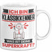 Klassikkenner Tasse Geschenk für Klassikkenner Geburtstag Lustiger Spruch Kaffee-Becher Was Ist Deine Superkraft Weiß Trendation