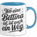 Bettina Tasse Geschenk Wo Eine Bettina Ist Ist Auch Ein Weg Geschenkidee Becher mit Name Blau Trendation