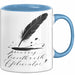 Dichter Tasse Geschenkidee für Reim und Versliebhaber Blau Trendation
