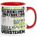 Slackline-Instruktor Geschenk Kaffee-Tasse Geschenkidee für Slackline-Instruktor Ich Bin Slackline-Instruktor Ich Kann Es Dir Erklären Jedoch Nicht Für Dich Verstehen Spruch Lustig Rot Trendation