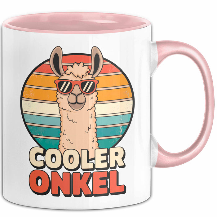Onkel Lama Sarkastisch Sarkasmus Tasse Geschenk Lustige Geschenkidee Spruch Cooler Onkel Rosa Trendation