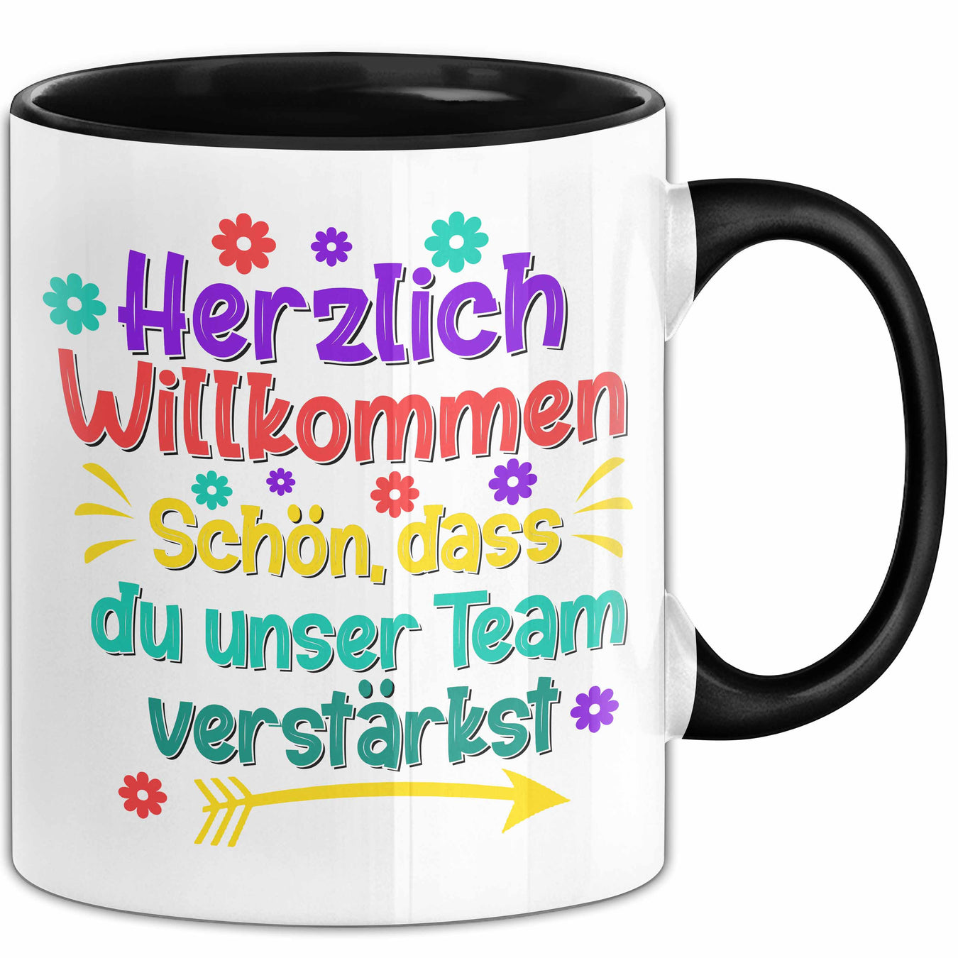 Office Arbeitskollege Tasse Geschenk Lustige Geschenkidee Spruch Herzlich Willkommen Schön Dass Du Unser Team Verstärkt Trendation