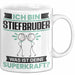 Stiefbruder Tasse Geschenk für Stiefbruder Geburtstag Lustiger Spruch Kaffee-Becher Was Ist Deine Superkraft Weiß Trendation