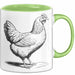 Huhn Tier Bauer Tasse Becher Geschenk Lustige Geschenkidee Spruch Grün Trendation