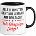 Sarkasmus Sarkastisch Tasse Geschenk Lustige Geschenkidee Alle 11 Minuten Geht Mir Jemand Auf Den Sack Trendation