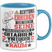 Gitarrenvirtuose Geschenk Tasse Lustiger Spruch Erheben Sie Sich Der Gitarrenvirtuose Betritt den Raum Blau Trendation