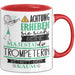 Trompeterin Tasse Geschenk Lustiger Spruch Bitte Erheben Sie Sich Seine Majestät Die Trompeterin Betritt Den Raum Rot Trendation