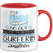 Surferin Geschenk Tasse So Gut Kann Nur Eine Surferin Aussehen Geschenkidee Geburtstag Weihnachten Lustig Rot Trendation