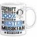 Musikfan Geschenk Lustiger Spruch für Musikfan Geschenkidee Bester Musikfan Der Welt Weiß Trendation