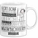 Musikbloggerin Geschenk Becher Tasse Gott Schuf Alle Menschen Gleich Nur Die Besten Durfeten Musikbloggerin Werden Geschenkidee Lustig Weiß Trendation