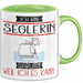 Seglerin Tasse Geschenk Ich Bin Seglerin Warum Weil Ich Es Kann Geschenkidee Geburtstag Grün Trendation