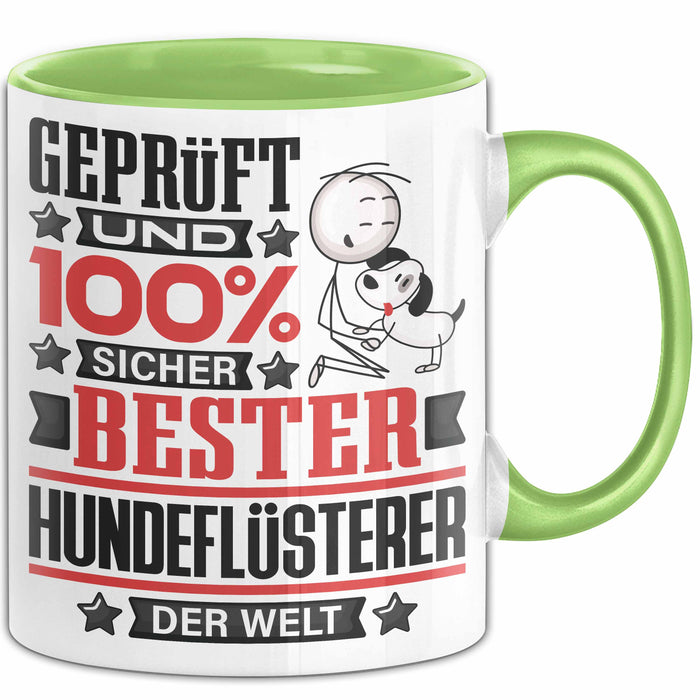 Hundeflüsterer Geschenk Lustiger Spruch für Hundeflüsterer Geschenkidee Bester Hundeflüsterer Der Welt Grün Trendation