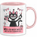 Sarkastische Katze Tasse Geschenk Lustige Geschenkidee Spruch Weil Ich Nicht Wusste, Was Ich Dir Schenken Soll Rosa Trendation