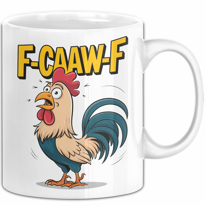 Hahn Tasse Geschenk F-Caaw-F Lustige Geschenkidee Vogel Bauernhof