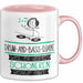 Drum-and-Bass-DJane Weil Es Keinen Schöneren Beruf Gibt Tasse Geschenk für Eine Drum-and-Bass-DJane Lustig Rosa Trendation