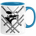 Drummer Schlagzeug-Spieler Geschenk Tasse Geschenkidee Kaffee-Becher Schlagzeuger Schlagzeug Stick Blau Trendation