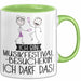 Geschenk für Musikfestival-Besucherin Tasse Lustige Geschenkidee Geburtstag Ich Bin Musikfestival-Besucherin Ich Darf Das Grün Trendation