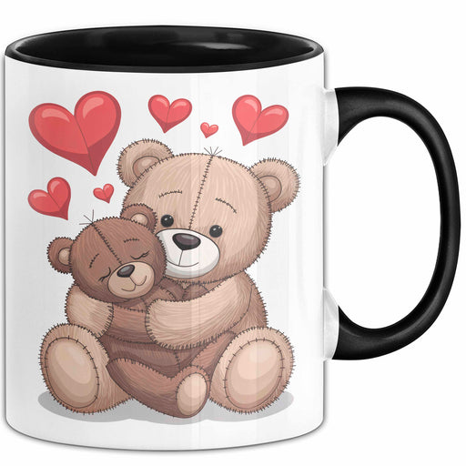Teddybär Tierliebhaber Tasse Geschenk Lustige Geschenkidee Spruch Romantisches Herz Trendation