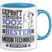 Musiktechniker Geschenk Lustiger Spruch für Musiktechniker Geschenkidee Bester Musiktechniker Der Welt Blau Trendation