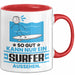 Surfer Geschenk Tasse So Gut Kann Nur Ein Surfer Aussehen Geschenkidee Kaffee-Becher Rot Trendation