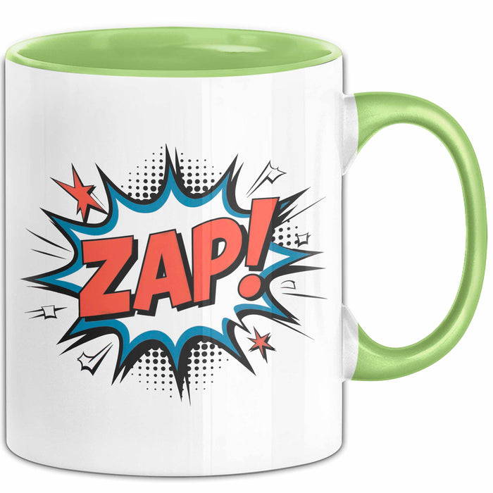 Comiczeichner Tasse Geschenkidee Panel Geschichtenerzähler Grün Trendation