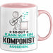 Komponist Geschenk Tasse So Gut Kann Nur Ein Komponist Aussehen Geschenkidee Kaffee-Becher Rosa Trendation