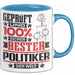 Politiker Geschenk Lustiger Spruch für Politiker Geschenkidee Bester Politiker Der Welt Blau Trendation