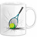 Tennis Spieler Tasse Geschenkidee für Tennisliebhaber Weiß Trendation