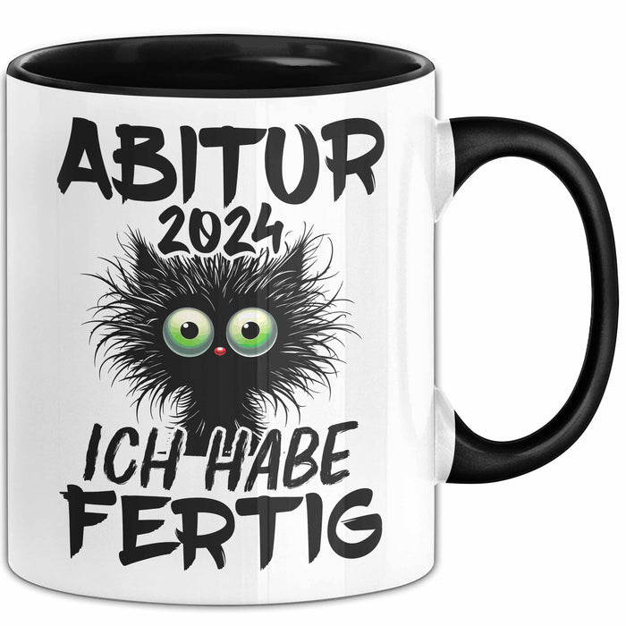 Abitur 2025 Ich Habe Fertig Geschenkidee Tasse Abi Bestanden Geschenk Prüfung Schwarz Trendation