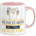 Rucksacktouristin Geschenk Tasse Becher Die Frau Die Allen Kann Geschenkidee für eine Rucksacktouristin Lustig Rosa Trendation
