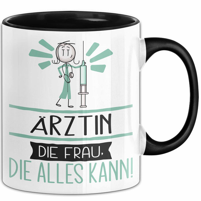 Ärztin Geschenk Tasse Becher Die Frau Die Allen Kann Geschenkidee für eine Ärztin Lustig Trendation