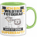 Wildtierfotograf Tasse Geschenk für Wildtierfotograf Geburtstag Lustiger Spruch Kaffee-Becher Was Ist Deine Superkraft Grün Trendation