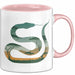 Reptil Schlange Tier Tasse Geschenk Lustige Geschenkidee Spruch Rosa Trendation