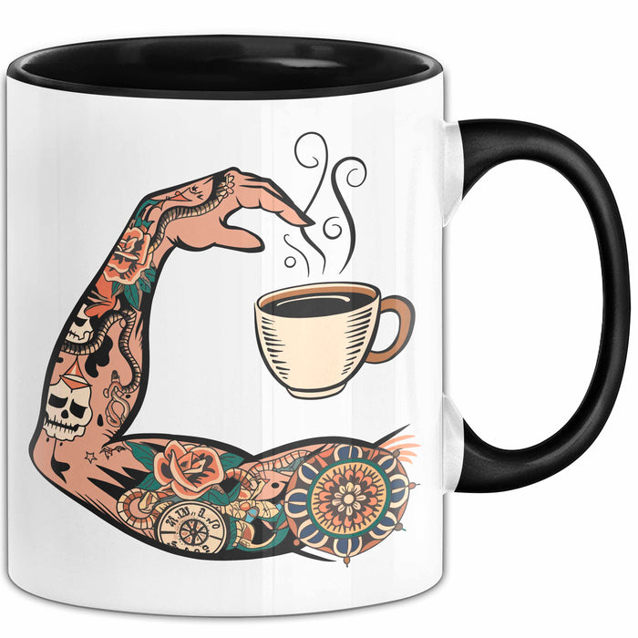 Tattoo Sammler Tasse Geschenkidee für Tinten Fanatiker Trendation