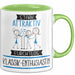 Klassik-Enthusiastin Tasse Geschenk Becher Stark Attraktiv Furchtlos Klassik-Enthusiastin Lustige Geschenkidee Grün Trendation