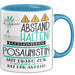 Posaunistin Tasse Geschenk Lustig Abstand Halten Hochleistungs-Posaunistin Mit Drang Zur Perfektion Bei Der Arbeit Blau Trendation
