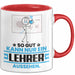 Lehrer Geschenk Tasse So Gut Kann Nur Ein Lehrer Aussehen Geschenkidee Kaffee-Becher Rot Trendation