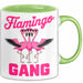 Flamingo Tier Tasse Geschenk Lustige Geschenkidee Spruch Flamingo Gang Grün Trendation