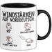 Schaf Tier Bauer Norddeutschland Tasse Becher Geschenk Lustige Geschenkidee Spruch Windstärken Auf Norddeutsch Trendation