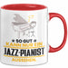 Jazz-Pianist Geschenk Tasse So Gut Kann Nur Ein Jazz-Pianist Aussehen Geschenkidee Kaffee-Becher Rot Trendation